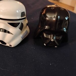 Star Wars Stormtrooper and Darth Vader Salt and Pepper Shakers